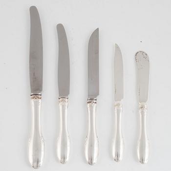 A Swedish Silver Cutlery, mark of W.A. Bolin,  Stockholm (197 pieces).