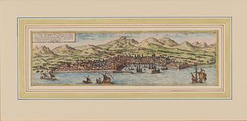 Frans Hogenberg, Palermo från sjösidan.