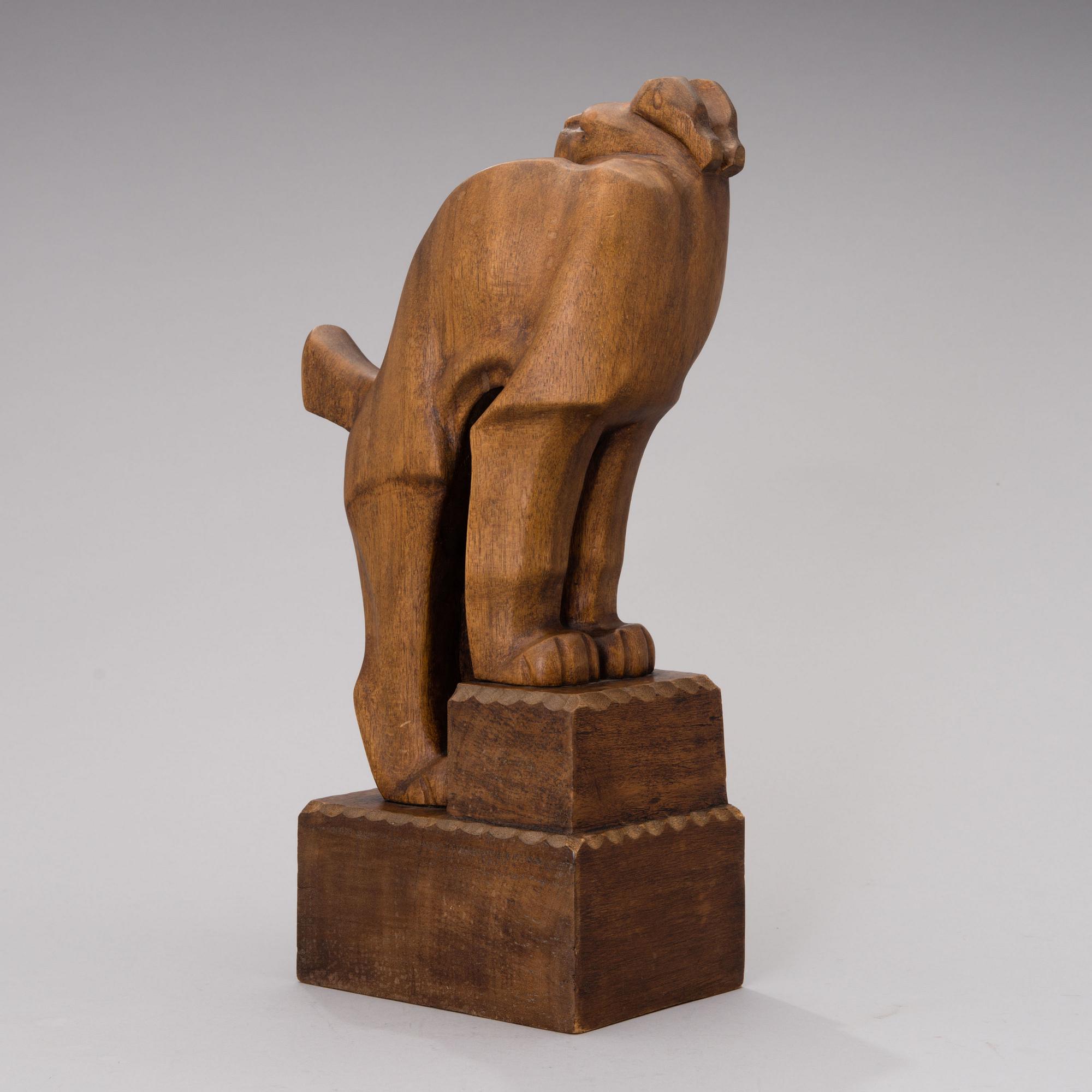 a wooden sculpture, marked Ukko Talvi, the first half of the 20th century.