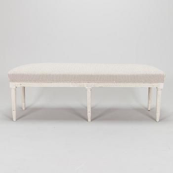 A Swedish late Gustavian bench from 19th century.