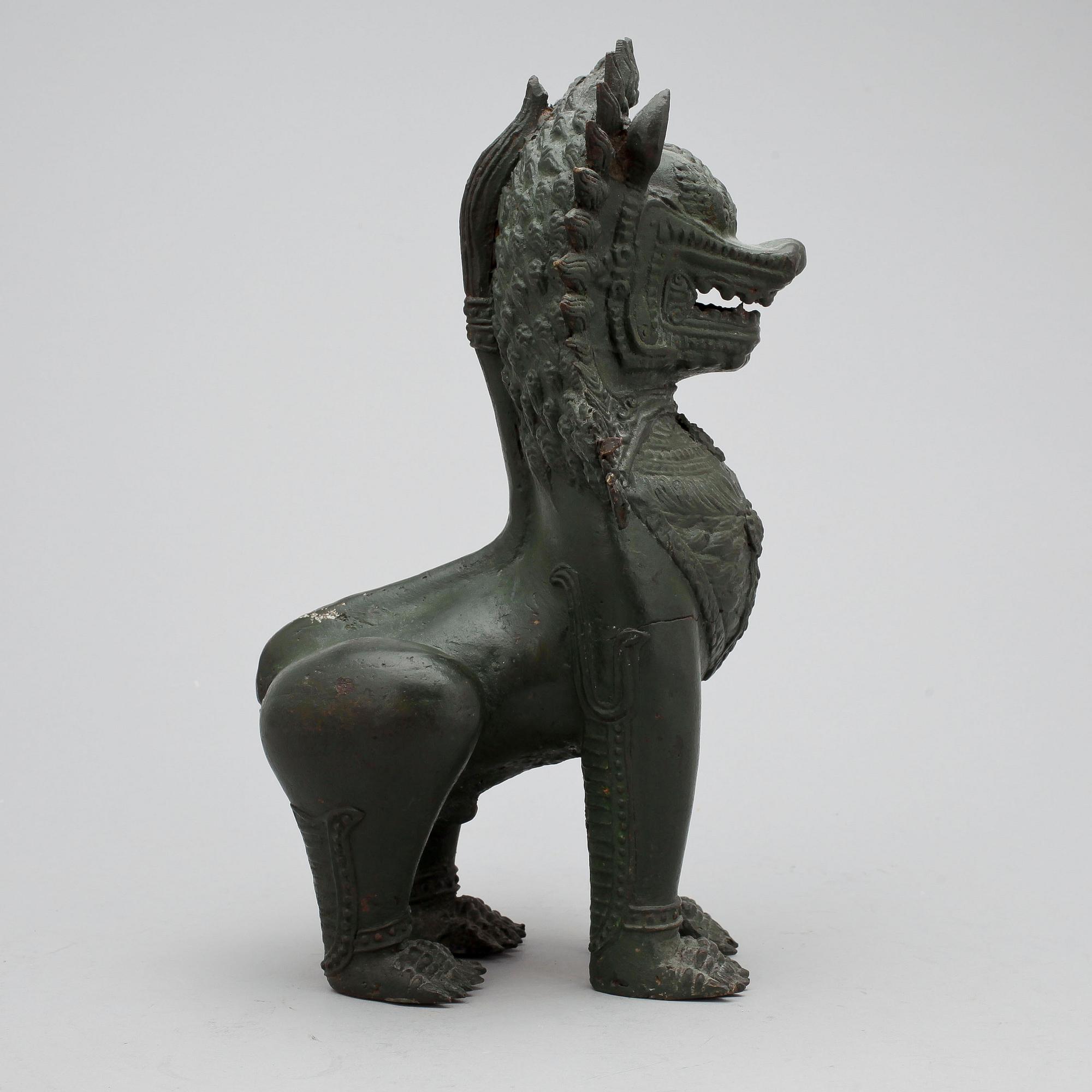 FIGURIN, metall, Asien, modern tillverkning.