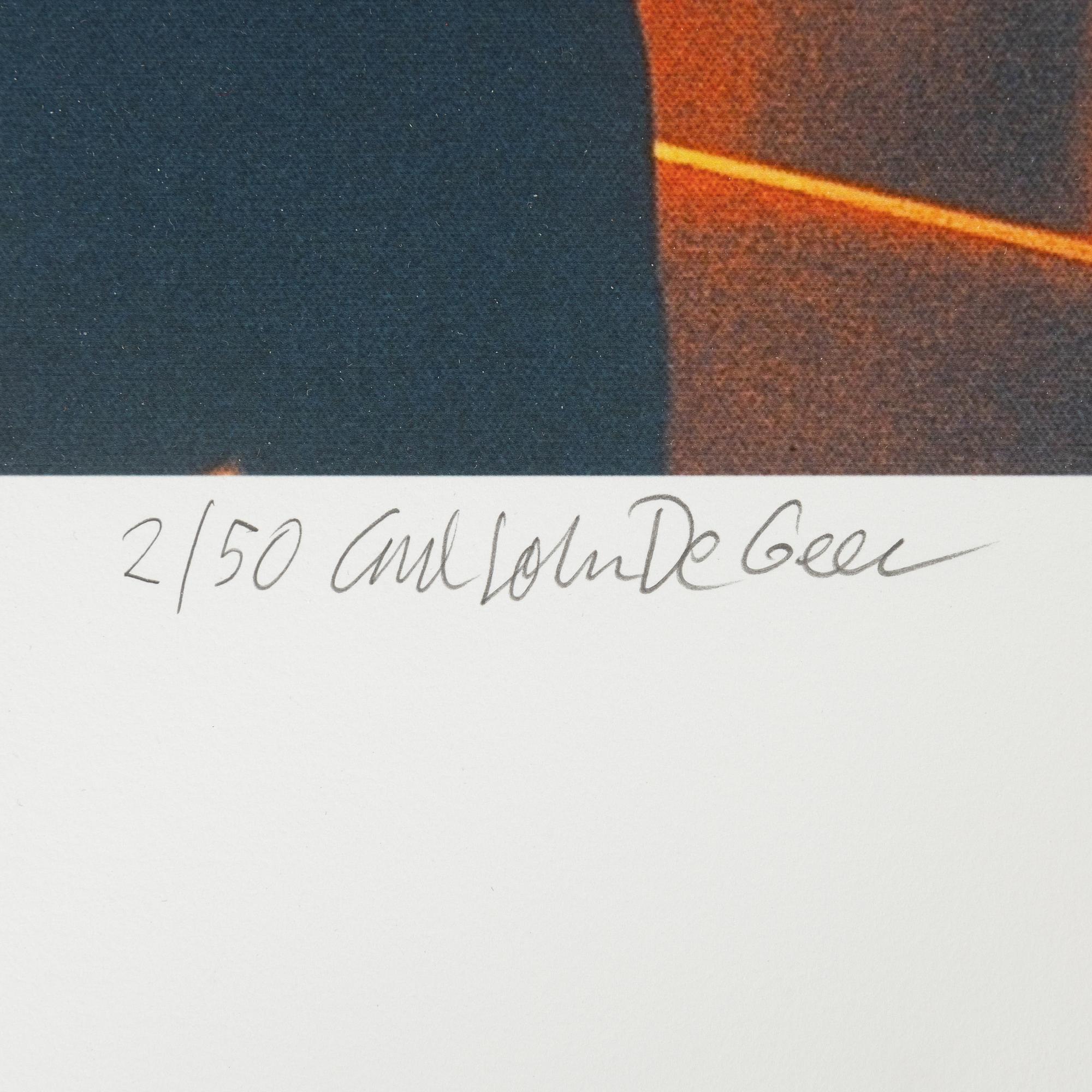 Carl Johan De Geer, pigmentprint, signed 2/50.