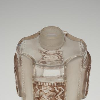 A René Lalique 'Hélène', flacon no 1, moulded glass bottle, France 1942-51.