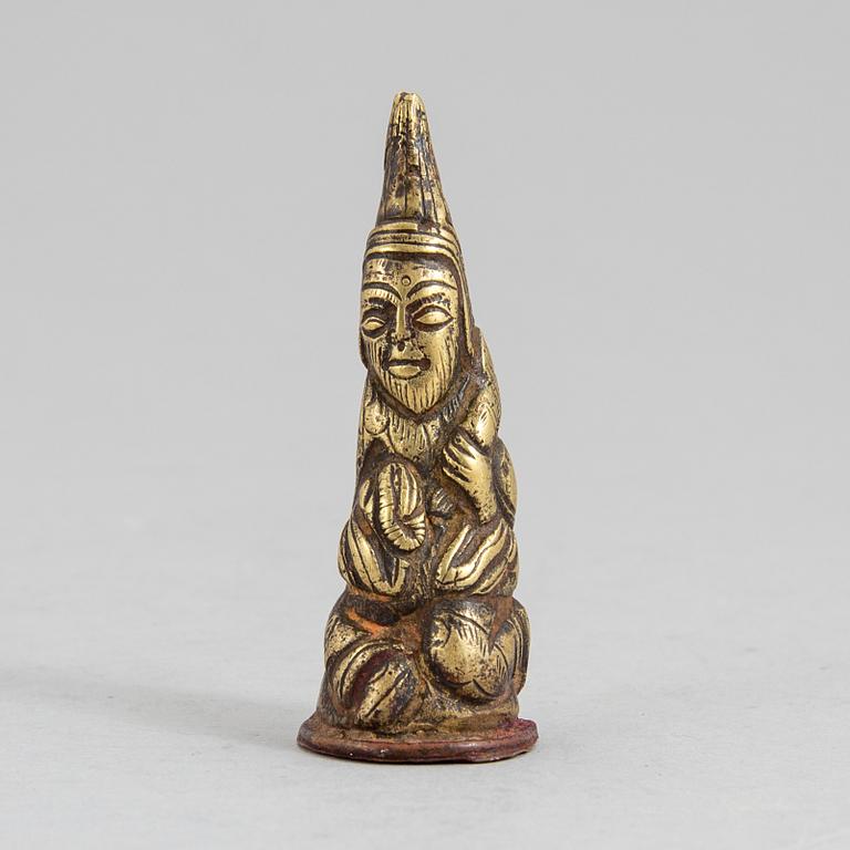 VIKT/STÄMPEL, kopparlegering. Tibet, 1500-tal eller äldre.