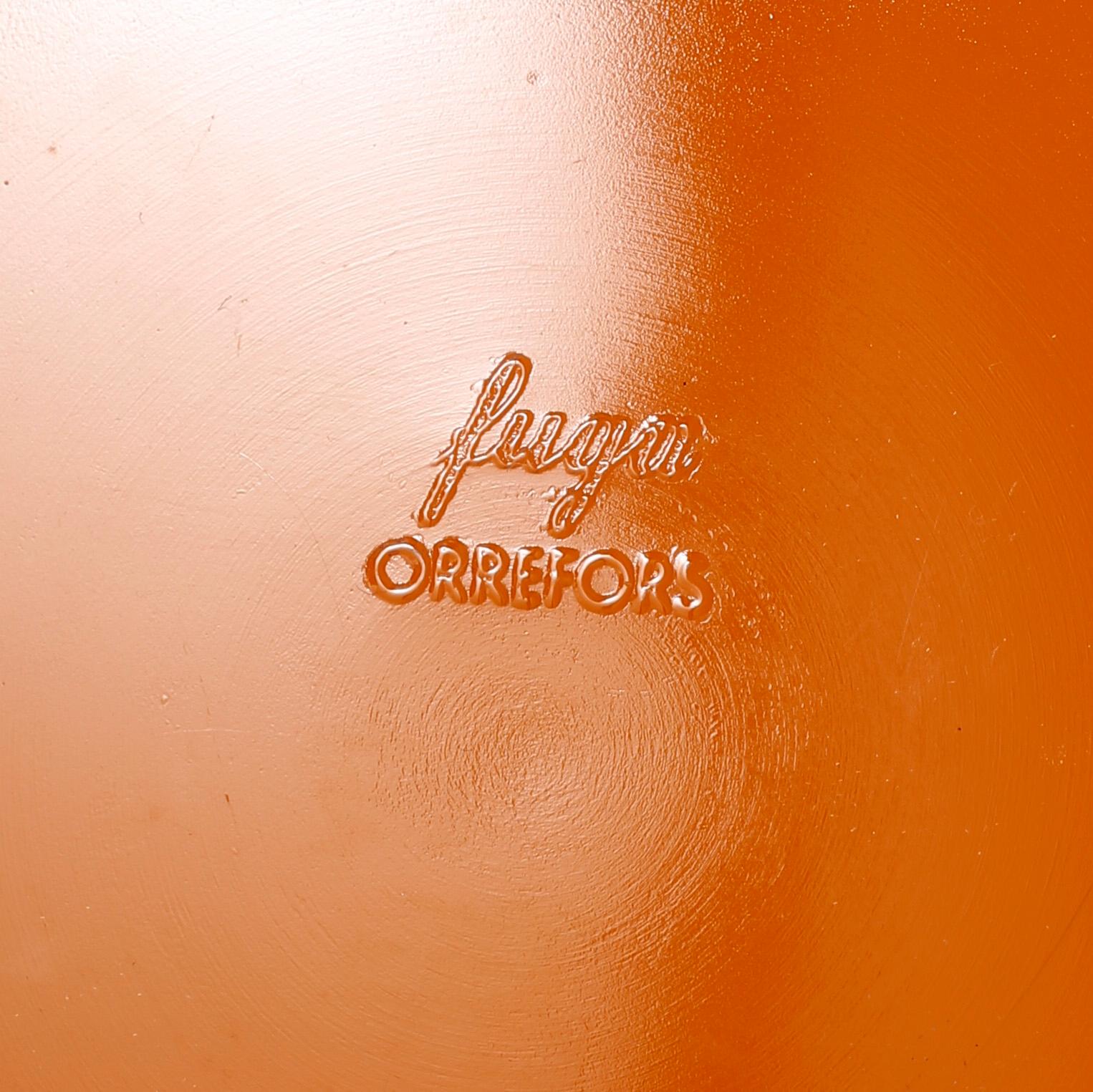 SKÅLAR, 5 st, glas, "Colora", Sven Palmqvist, Orrefors.