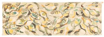 116. Barbro Sprinchorn, a tapestry, ”Abborrar”, tapestry weave, ca 243 x 81 cm, signed AB MMF BS.