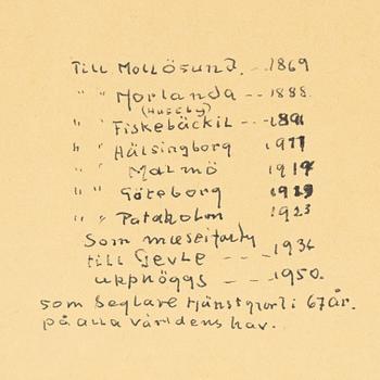 Ship portrait, "Gerda" of Mollösund.