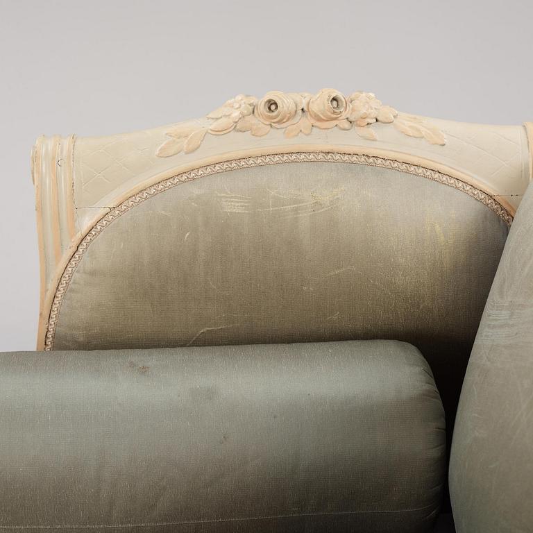 A Gustavian sofa attributed to C. F. Flodin (chairmaker in Stockholm 1776-95).