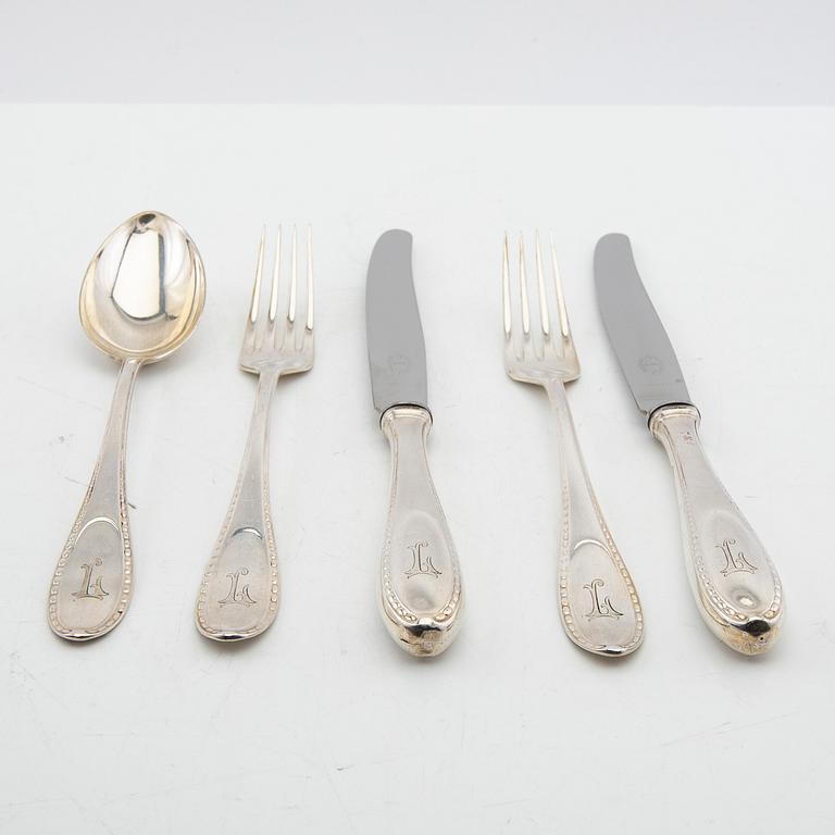 Bestick 27 dlr silver Tyskland.