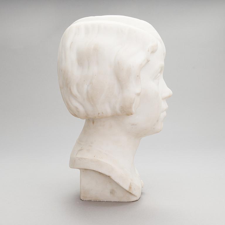 John Lundqvist, marble sculpture, signed and dated 1924, nr 27.