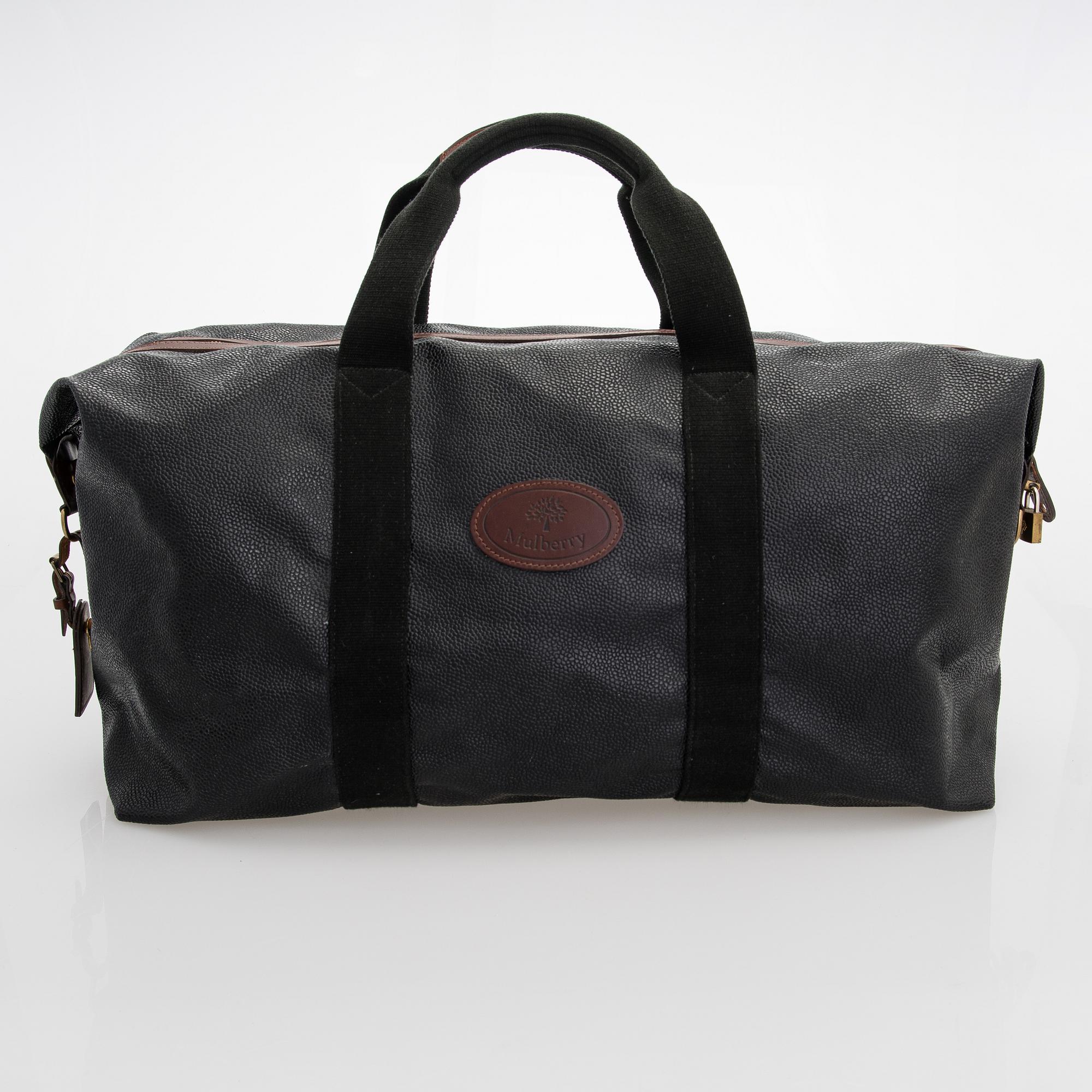 Mulberry, A "Medium Clipper" weekend bag.