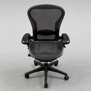 A 'Aeron' office chair by Herman Miller.