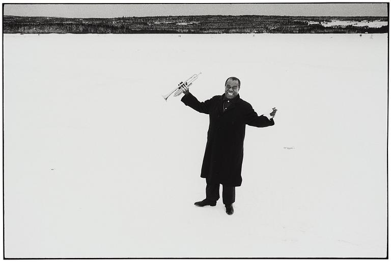 Lennart Nilsson, "Louis Armstrong, Umeå, 1959".