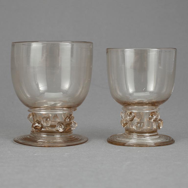 SERVISDELAR, 44 delar, glas, 1900-talets mitt.