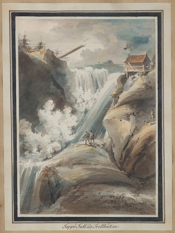 Johan Fredrik Martin, Ten scenes from the waterfalls at Trollhättan, Sweden.