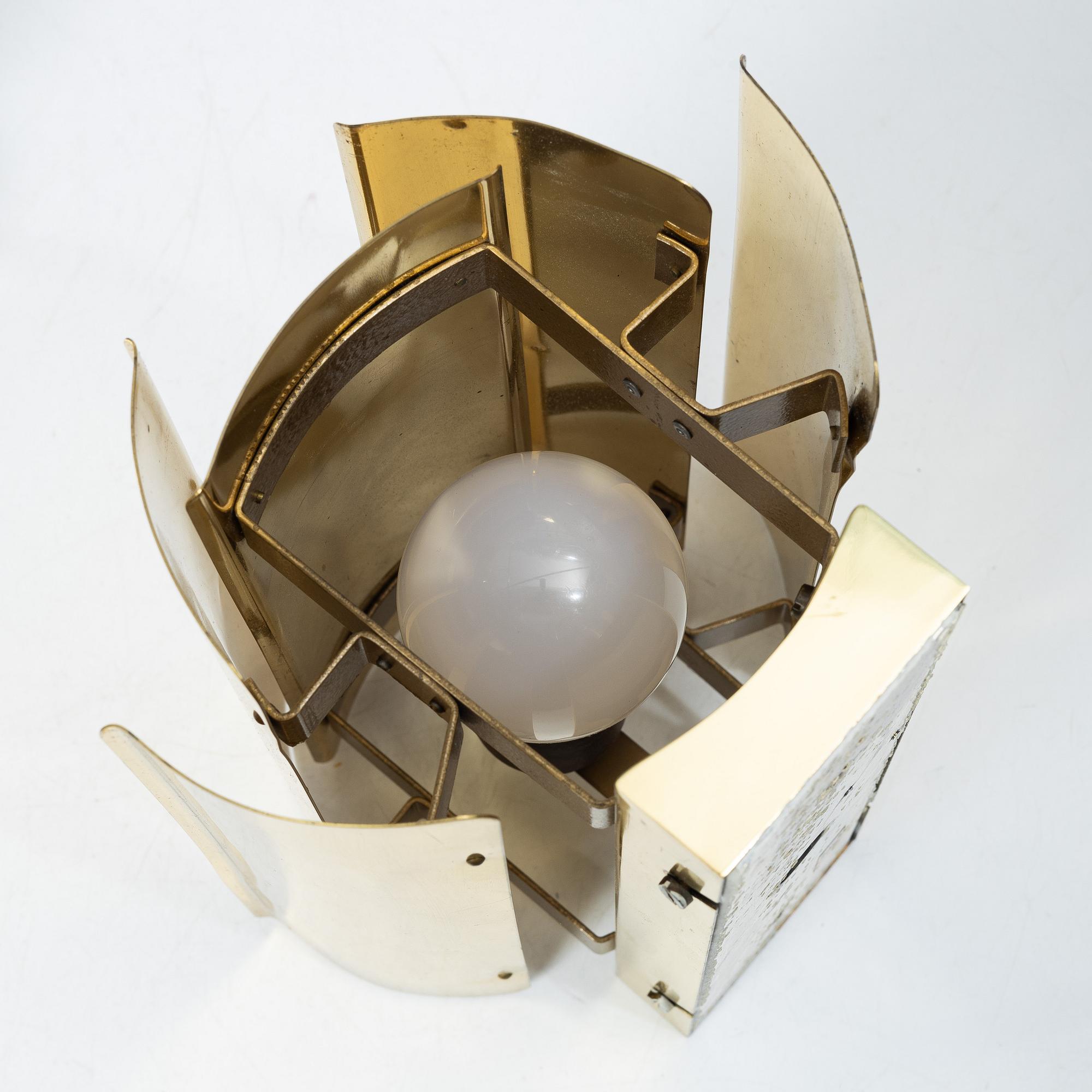 Wall lamps, a pair. Falkenberg's lighting, late 20th century.