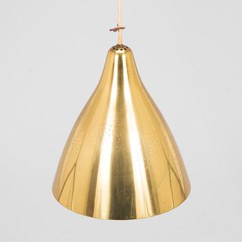 Lisa Johansson-Pape, taklampa, mässing, modell 1314, Stockmann Orno, 1900-talets mitt.