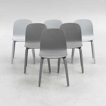 Mika Tolvanen, chairs, 6 pcs, "Visu", Muuto, Denmark.