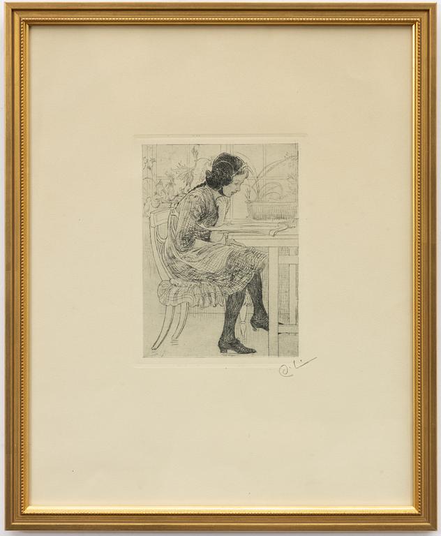 Carl Larsson, "Lektyr".