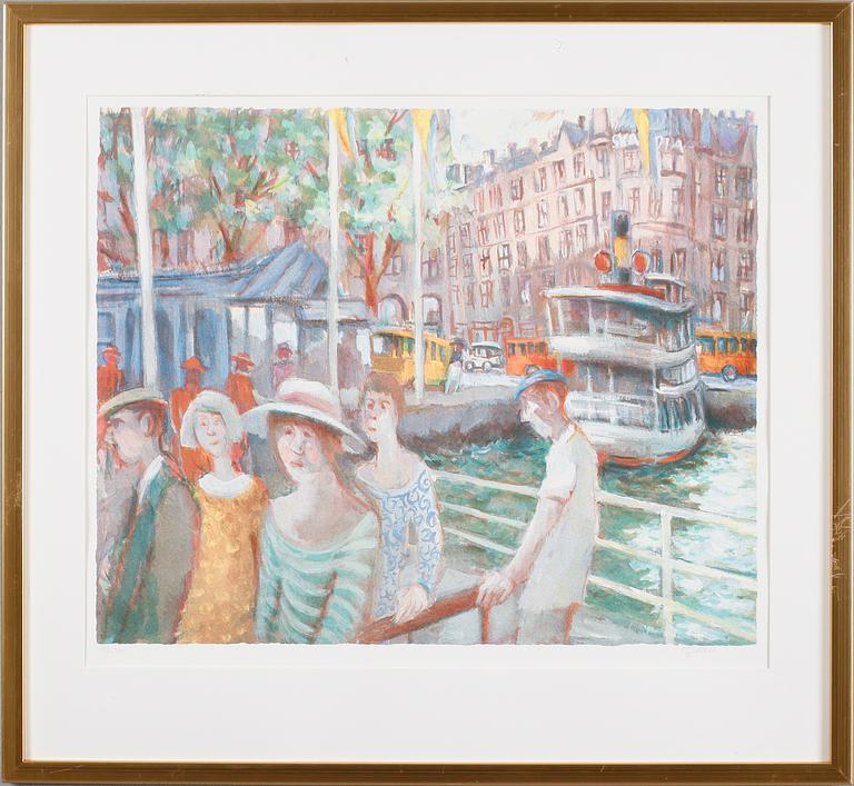 CHARLES SJÖHOLM, färglitografi, signerad och numrerad 183/290.