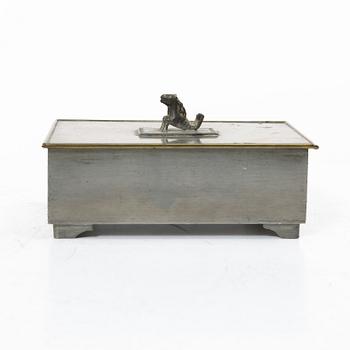 Nils Fougstedt, a pewter box, model A 273, Svenskt Tenn, Stockholm 1926.