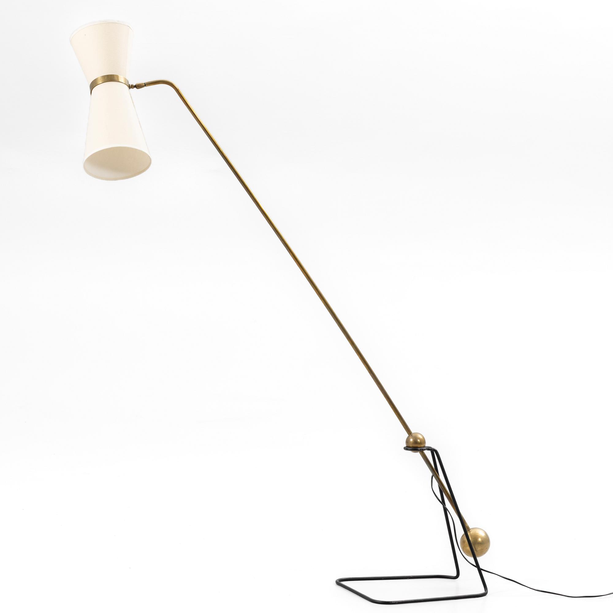 Pierre Guariche, attributed to, Floor lamp, France, mid-20th century.