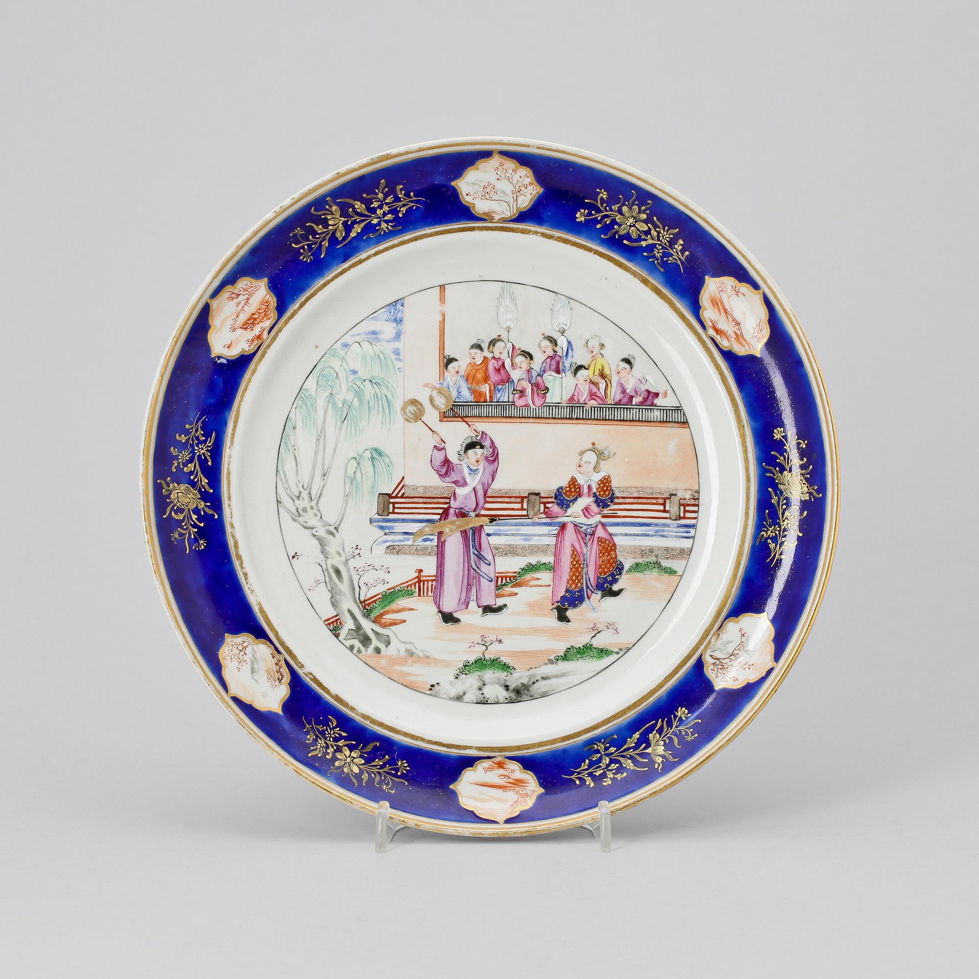FAT, porslin, Qianlong, Kina sent 1700-tal.