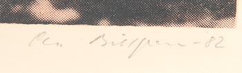 Ola Billgren, serigrafi signerad daterad och numrerad -82 7/100.
