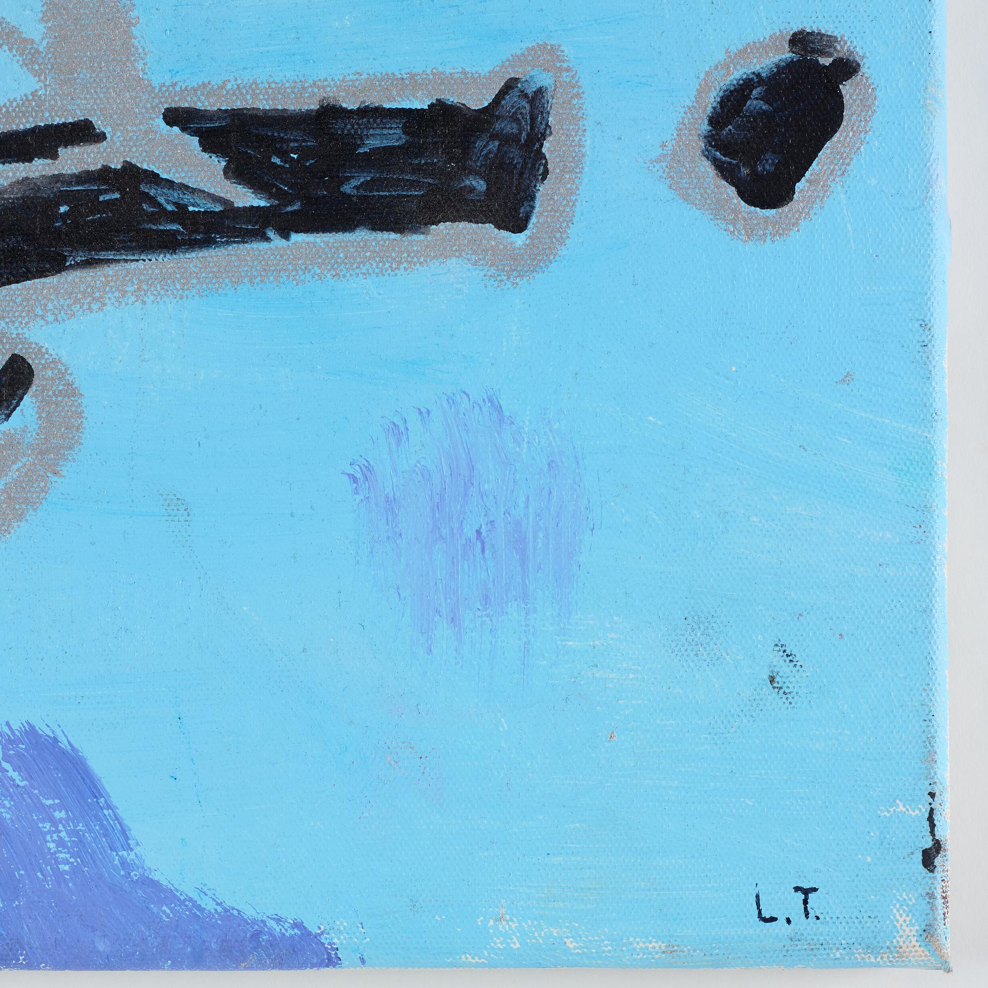 Lucky Thief, acrylic on canvas, signed Lucky Thief on verso. Executed in 209/10.