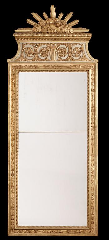 A late Gustavian late 18th century mirror.