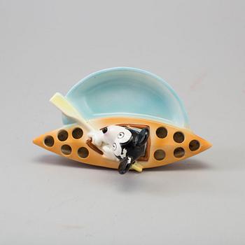 A mid 20th century Mickey Mouse porcelain ash tray.