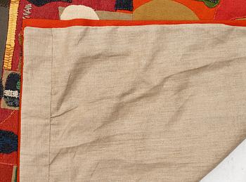 Sten Kauppi, a  tapestry, appliqué work in wool, c. 270 x 180 cm signed.