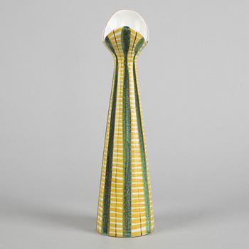 Stig Lindberg, a faience vase, Gustavsbergs studio 1950s.