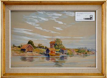 Roland Svensson · ROLAND SVENSSON, akvarell, sign o dat 1955.