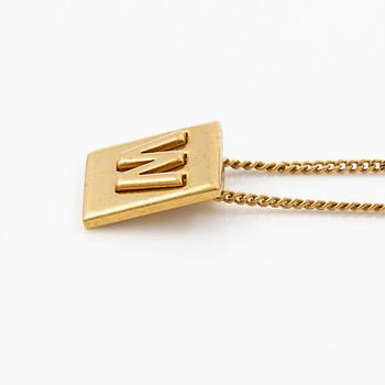 Céline, necklace/collier, "W".