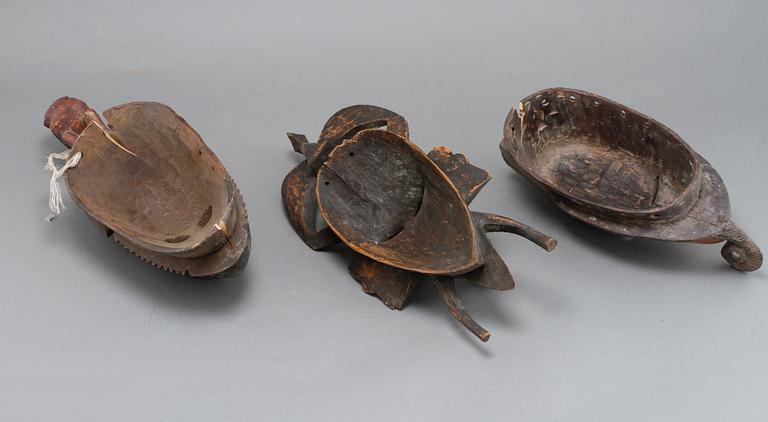 MASKER, 3 st, Afrika.