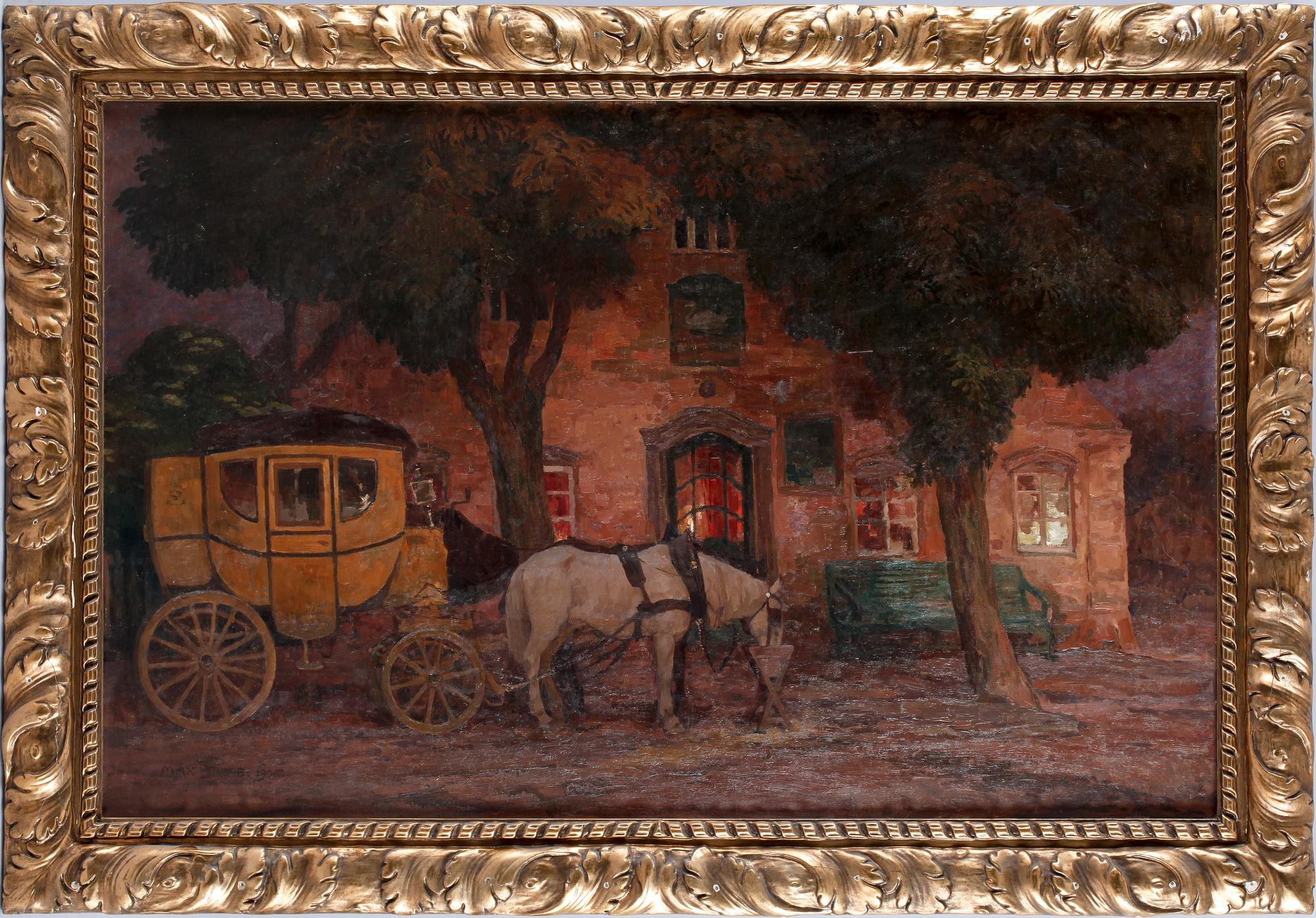 MAX TILKE, olja på duk, sign o dat 1906.