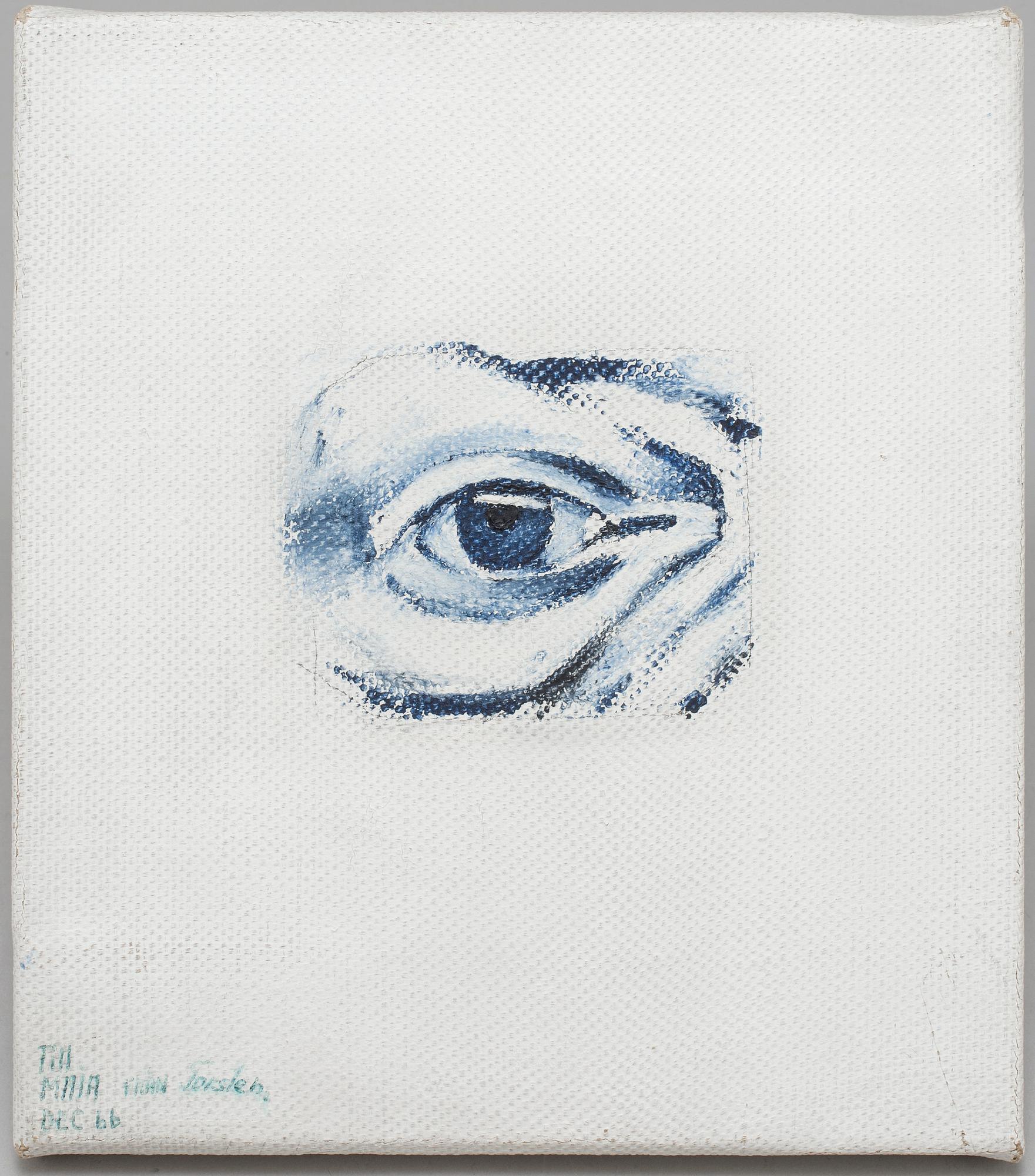 TORSTEN ANDERSSON, oil and pencil on canvas signed and with dedication from Dec 66.