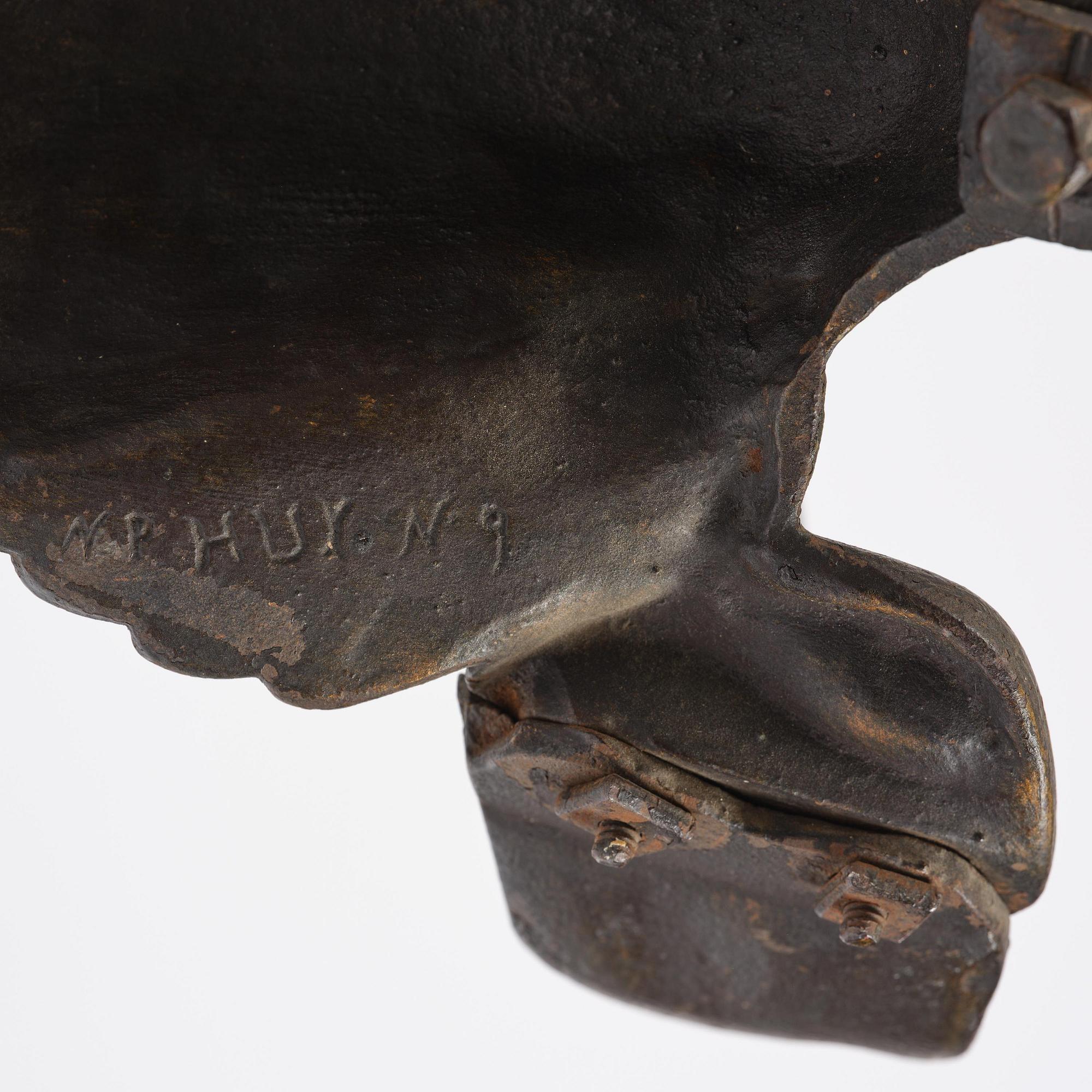 A French cast-iron umbrella stand, late 19th century.