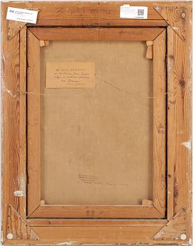 IVAN IVARSON (SVERIGE), Olja på duk. Intyg a tergo.