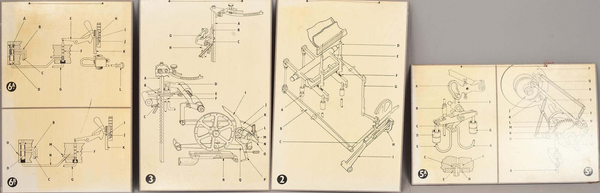 PLANSCHER, 4+4 st. 1900-talets andra hälft.