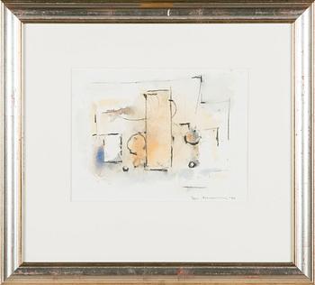 Egon Meuronen, a set of two watercolours, signed and dated -90 -92.