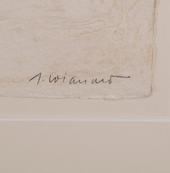 JAMES COIGNARD, carborundum etsning med kollage, signerad, numrerad 6/75.