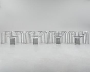 Swedish Girls, modular armchairs, 2+2 pieces, "SS-C-90" from the "Seats System" series, ca 2018.