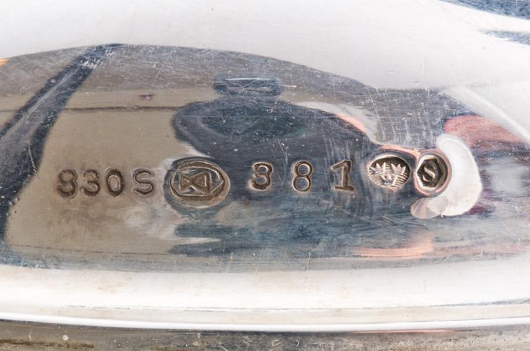 LJUSSTAKAR, ett par, silver, svenska importstämplar.