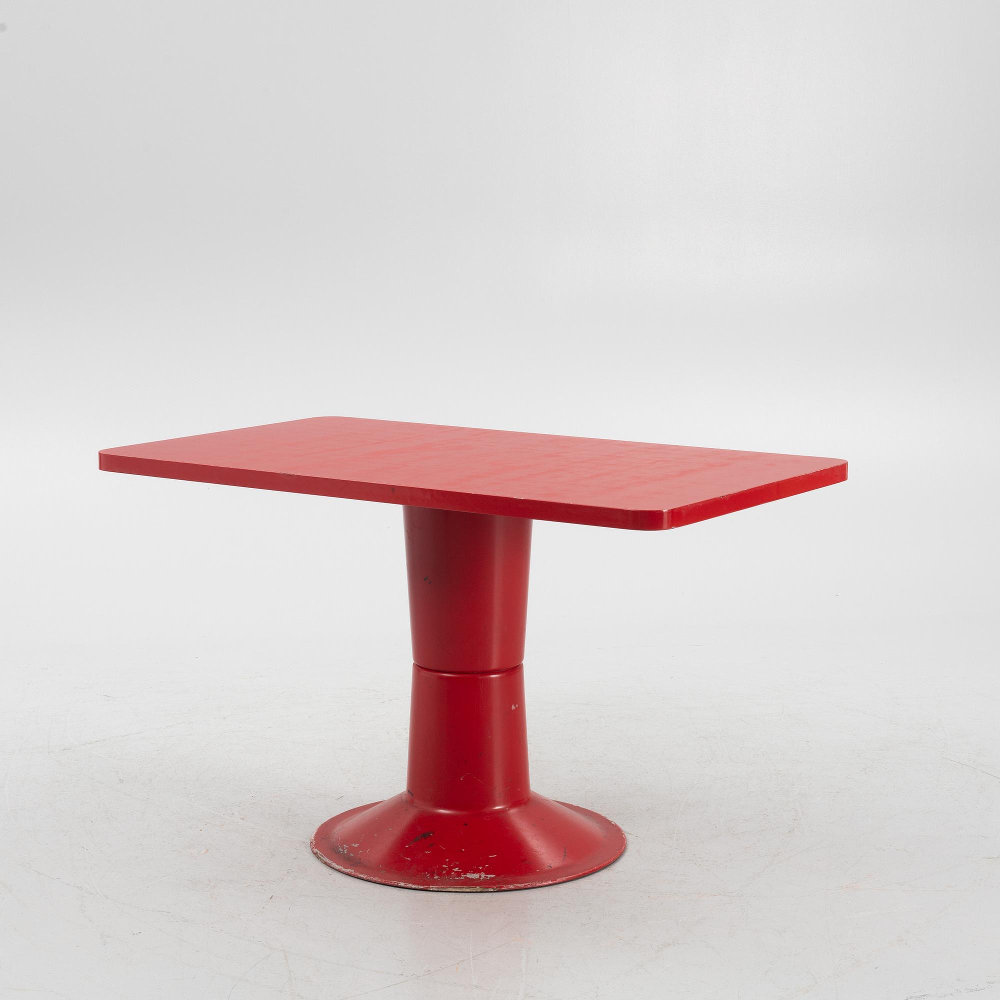 Yrjö Kukkapuro, bord samt fyra stolar, "Saturnus", Haimi, Finland, 1970-tal.