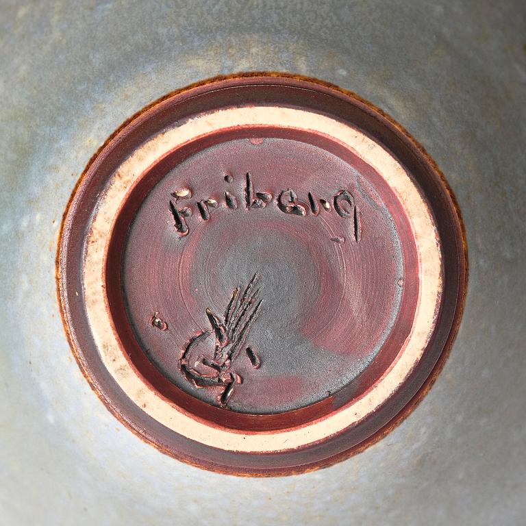 Berndt Friberg, a stoneware vase, Gustavsbergs studio, 1964.