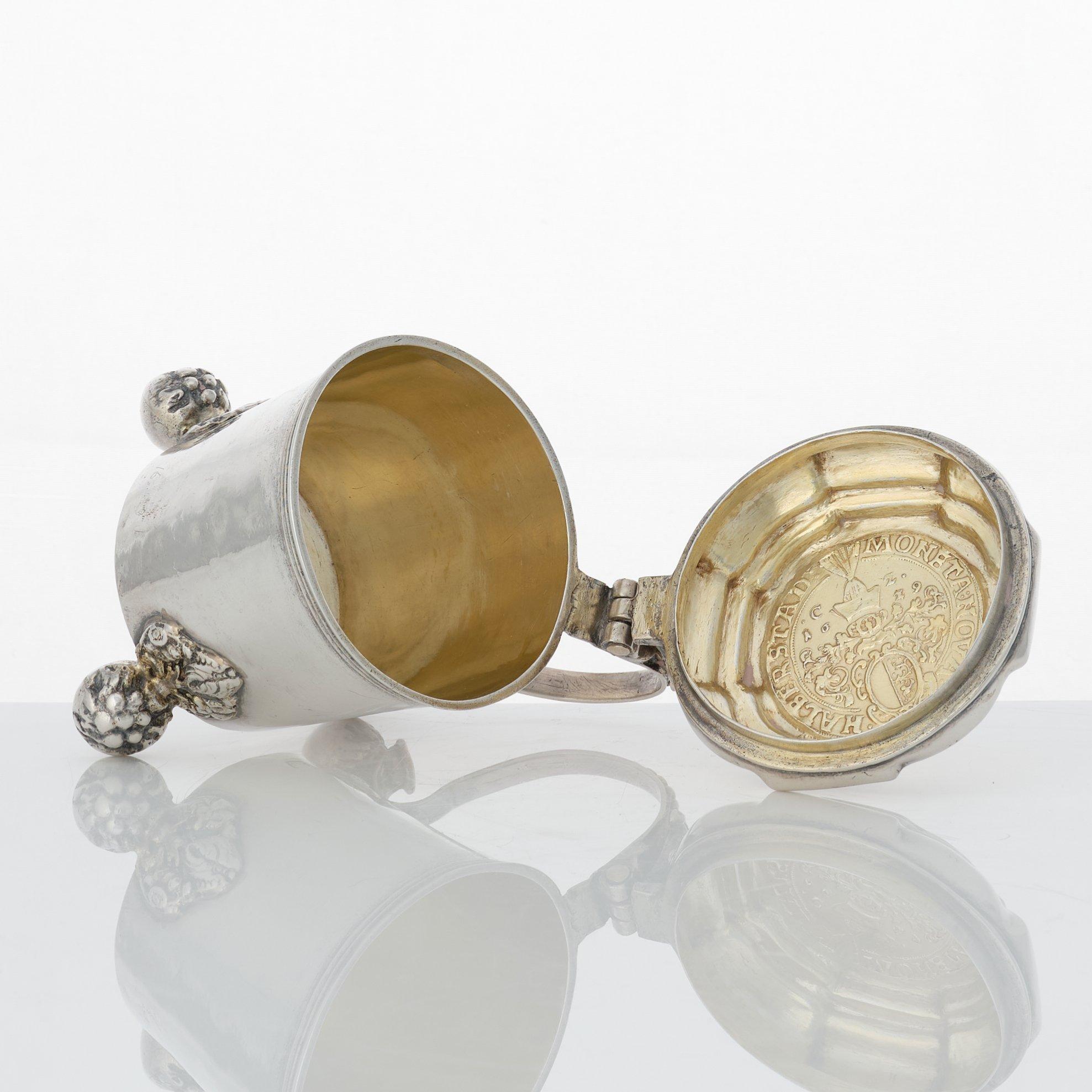 A Swedish late baroque parcel-gilt silver miniature tankard, mark of Thomas Beckman, Örebro (1727-1759 (1772)).