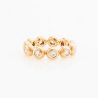 Ole Lynggaard, Ring "Bubble/Bubbles" 18K rose gold with round brilliant-cut diamonds, design by Charlotte Lynggaard.