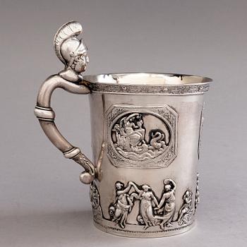 PETER MÖLLER, A silver tankard, Saint Petersburg 1826, assay master mark Mikhail Mikhailovich Karpinsky.